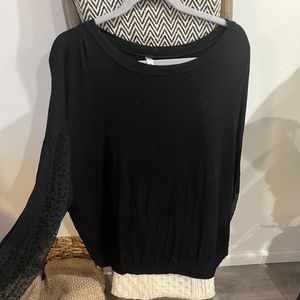 Long sleeve black top